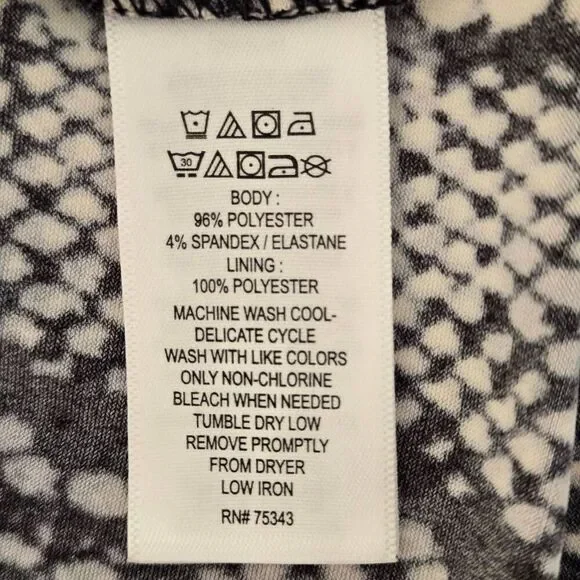 Nicole Miller Womens Snake Print Halter Sleeveless Mini Dress Black White Medium - Picture 10 of 11